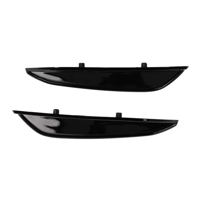 Front Bumper Flaps Side Fins Flaps suitable for Mercedes A-Class W177 V177 (04.2018-2022) A35 Design Black Edition