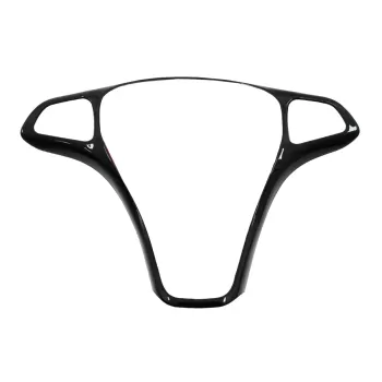 Car Steering Wheel Button Trim Frame Cover suitable for Mercedes C-Class W205 S205 (2014-2017) E-Class W213 (2016-2017) GLC-Class X253 (2016-2017) Piano Black