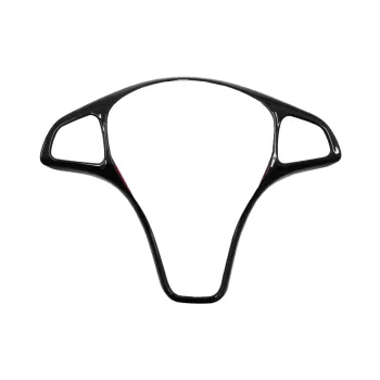 Car Steering Wheel Button Trim Frame Cover suitable for Mercedes C-Class W205 S205 (2014-2017) E-Class W213 (2016-2017) GLC-Class X253 (2016-2017) Piano Black