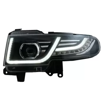 Front Grille with LED Headlights Bi-Xenon Look suitable for Toyota FJ Cruiser XJ10 (2007-2015) with Dynamic Turn Signal