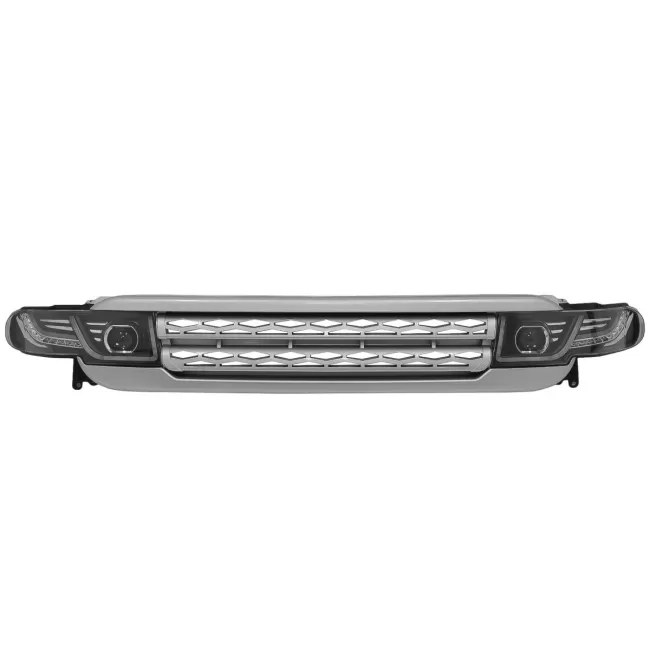 Front Grille with LED Headlights Bi-Xenon Look suitable for Toyota FJ Cruiser XJ10 (2007-2015) with Dynamic Turn Signal