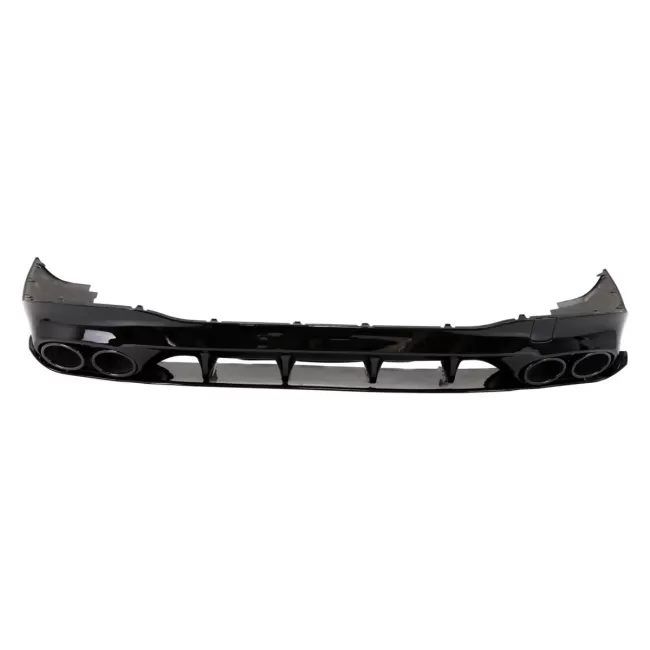 Rear Diffuser and Exhaust Tips suitable for Mercedes CLA X118 Shooting Brake C118 Coupe Sport Line (2019-06.2025) CLA45S Design Aerodynamic Night Package