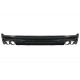 Rear Bumper Spoiler Valance Diffuser Double Outlet suitable for Audi Q5 SUV FY S-Line (2018-2020) with Silver Exhaust Muffler Tips