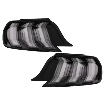Full LED Taillights suitable for Ford Mustang VI S550 (2015-2019) Smoke Clear with Dynamic Sequential Turning Lights