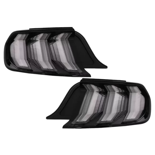 Full LED Taillights suitable for Ford Mustang VI S550 (2015-2019) Smoke Clear with Dynamic Sequential Turning Lights