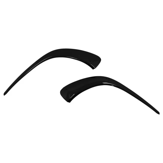 Front Bumper Flaps Side Fins Flics suitable for Mercedes CLA C118 X118 Sport Line (2019-05.2023) Piano Black