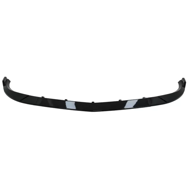 Front Bumper Spoiler Lip Extension suitable for Mercedes C-Class W204 S204 C204 Sport Line (2011-2014) Piano Black