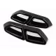 Muffler Tips Decorative Frames suitable for VW Passat B8 3G GTE / Alltrack (2015-2019) Piano Black