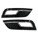 Fog Lamp Covers suitable for Audi A4 B8 facelift (2012-2015) RS4 Design Black Chrome