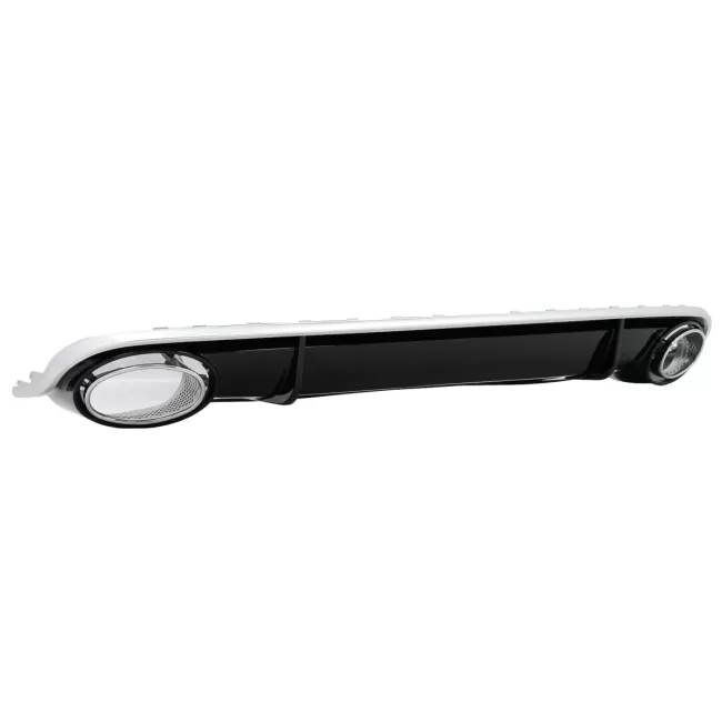 Rear Bumper Valance Diffuser with Exhaust Tips suitable for Audi A4 B8 Limousine Avant Pre Facelift (2007-2011) RS4 Design