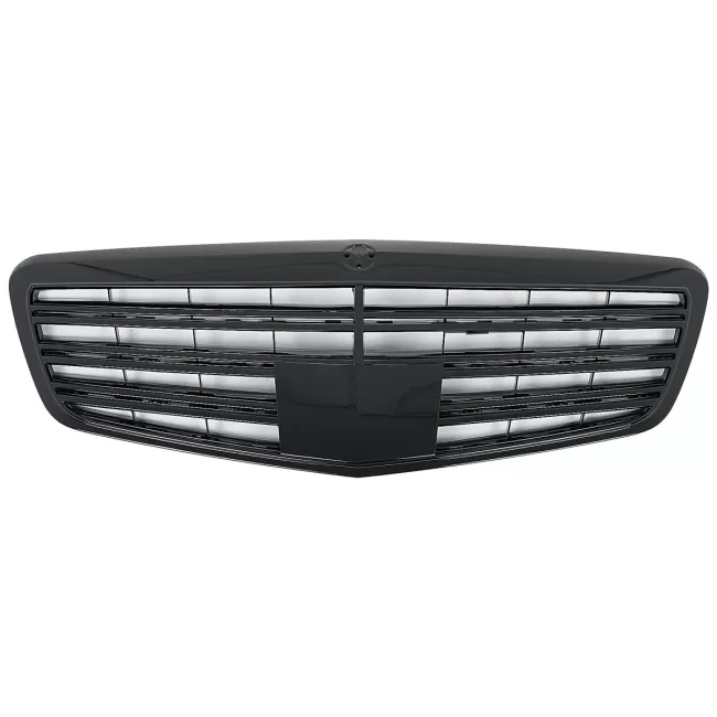 Front Grille suitable for Mercedes S-Class W221 Facelift (2010-2013) S63 S65 Design Piano Black