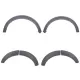Wheel Arches Extension Trim Mouldings Fender Flares suitable for Land Rover Range Rover Discovery IV (2009-2016)