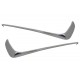 Front Bumper Splitters Fins suitable for Mercedes W222 S-Class S65 Design (2013-2017) Chrome Edition