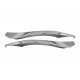 Front Bumper Splitters Fins suitable for Mercedes W222 S-Class S65 Design (2013-2017) Chrome Edition