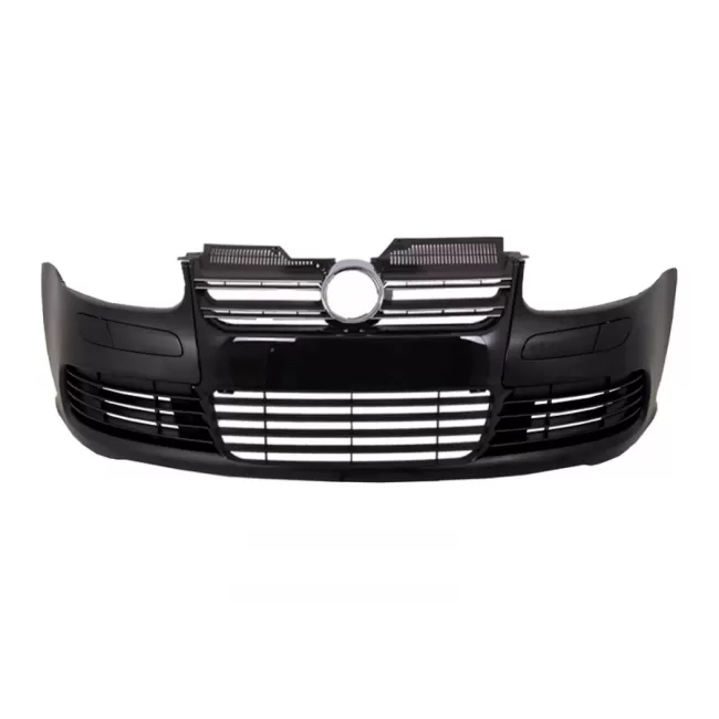 Front Bumper suitable for VW Golf V 5 (2003-2007) Jetta (2005-2010) R32 Piano Glossy Black Grill