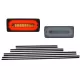 LED Taillights Light Bar Smoke with Door Moldings Black suitable for Mercedes G-class W463 (1989-2015)