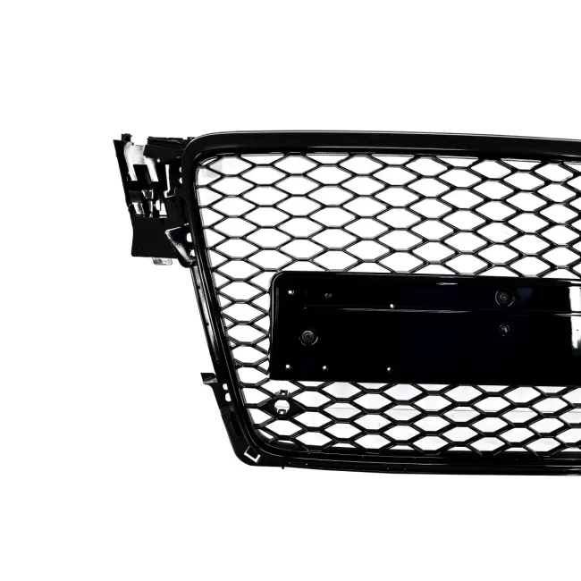 Badgeless Front Grille suitable for Audi A4 B8 (2008-2011) RS4 Design Piano Black