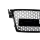 Badgeless Front Grille suitable for Audi A4 B8 (2008-2011) RS4 Design Piano Black