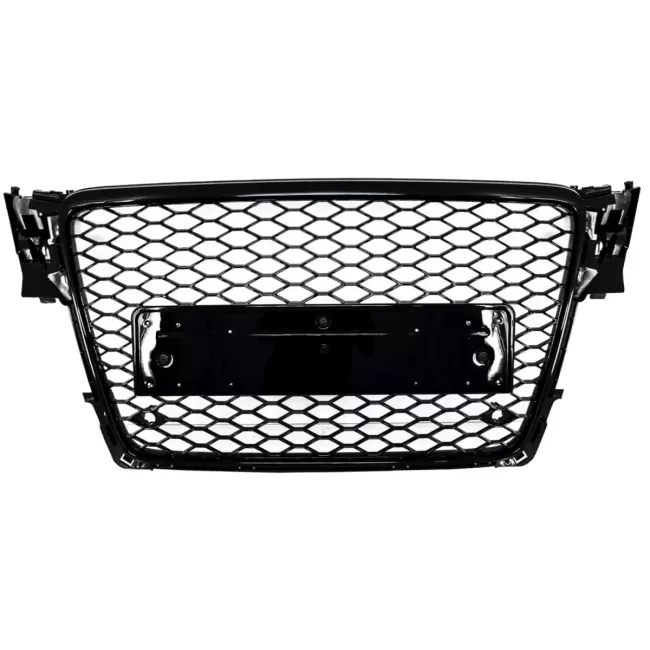 Badgeless Front Grille suitable for Audi A4 B8 (2008-2011) RS4 Design Piano Black