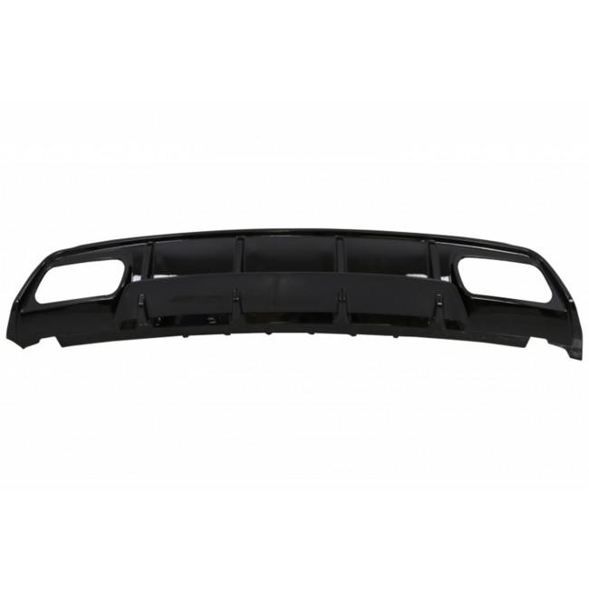 Rear Diffuser Black Edition with Muffler Tips suitable for Mercedes A-Class W176 (2012-2018) A45 Facelift Design