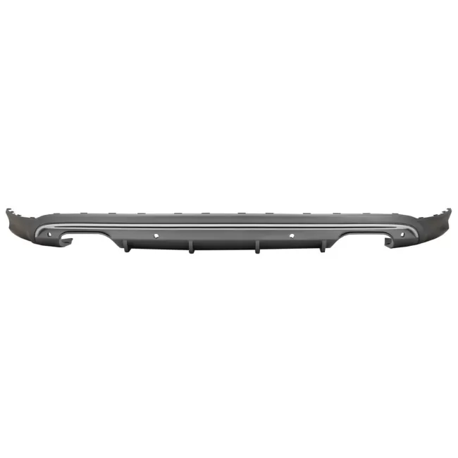 Rear Bumper Spoiler Valance Diffuser Double Outlet suitable for Audi Q5 8R Facelift (2013-2016) Standard Bumper SE