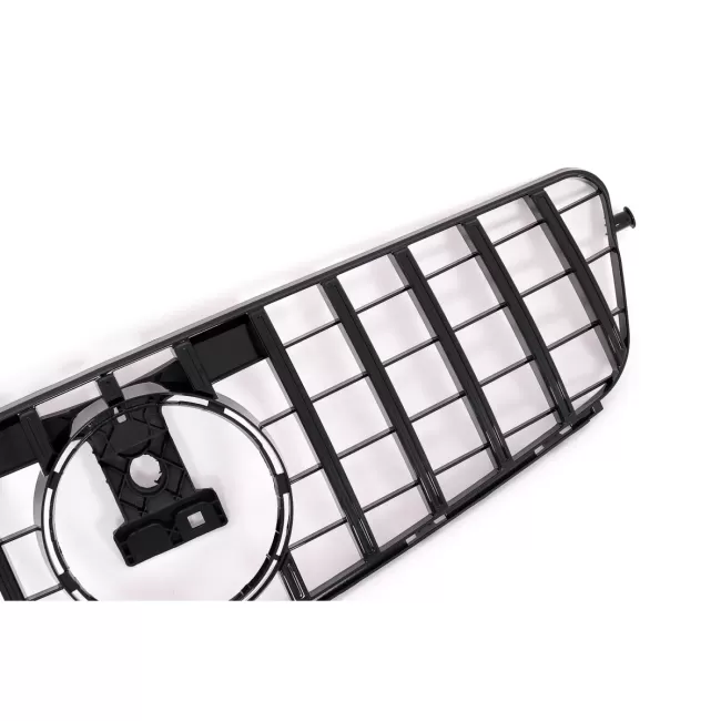 Front Grille suitable for Mercedes C-Class W204 S204 Limousine Station Wagon (2007-2014) GT-R Panamericana Design Black