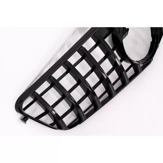 Front Grille suitable for Mercedes C-Class W204 S204 Limousine Station Wagon (2007-2014) GT-R Panamericana Design Black