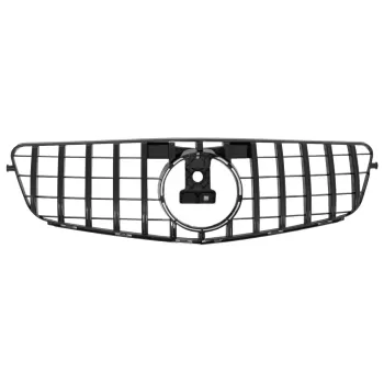 Front Grille suitable for Mercedes C-Class W204 S204 Limousine Station Wagon (2007-2014) GT-R Panamericana Design Black
