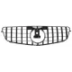 Front Grille suitable for Mercedes C-Class W204 S204 Limousine Station Wagon (2007-2014) GT-R Panamericana Design Black