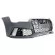 Front Bumper with Rear Diffuser Black and Exhaust Tips suitable for Audi A7 4G Facelift (2015-2018) RS7 Design Only S-Line