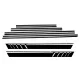 Add On Door Moldings Strips suitable for Mercedes G-Class W463 (1989-2017) with Side Decals Sticker Vinyl Matte Black