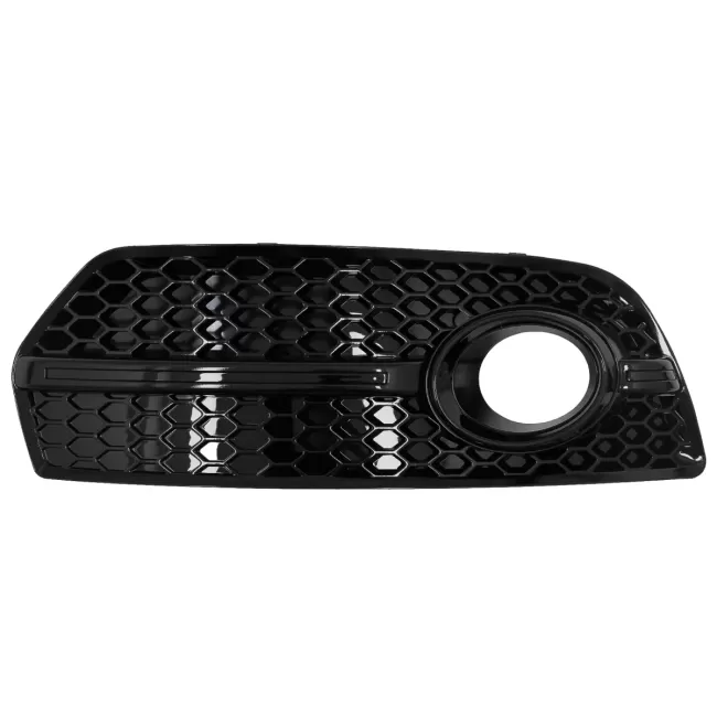 Fog Lamp Covers Side Grilles suitable for Audi Q5 SUV 8R (2008-2011) RS Design Piano Black