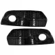 Fog Lamp Covers Side Grilles suitable for Audi Q5 SUV 8R (2008-2011) RS Design Piano Black