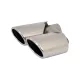 Exhaust Muffler Tips Tailpipes suitable for Audi Q5 8R (11.2008-2016) SQ5 Design Chrome
