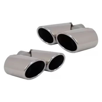 Exhaust Muffler Tips Tailpipes suitable for Audi Q5 8R (11.2008-2016) SQ5 Design Chrome