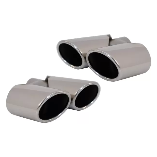 Exhaust Muffler Tips Tailpipes suitable for Audi Q5 8R (11.2008-2016) SQ5 Design Chrome
