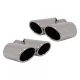 Exhaust Muffler Tips Tailpipes suitable for Audi Q5 8R (11.2008-2016) SQ5 Design Chrome