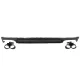 Rear Bumper Valance Diffuser with Exhaust Tips suitable for Audi A6 C8 4K Avant Sedan (2018-up) S6 Design Matte Black