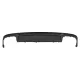 Rear Bumper Valance Diffuser with Exhaust Tips suitable for Audi A6 C8 4K Avant Sedan (2018-up) S6 Design Matte Black