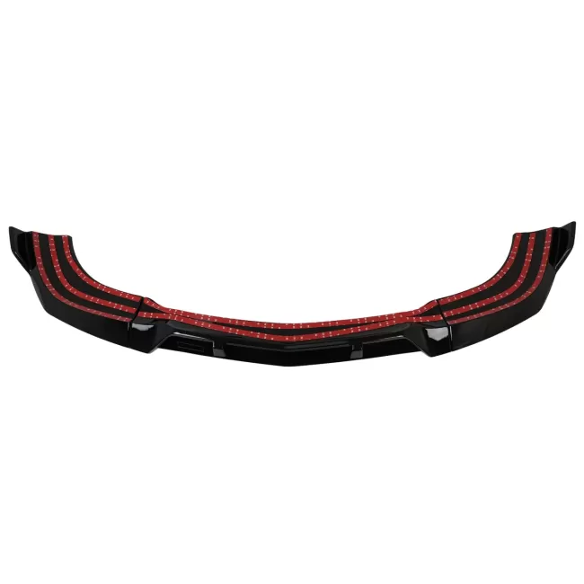 Front Bumper Lip suitable for Mercedes C-Class W204 S204 C204 Facelift (2011-2015) Piano Black