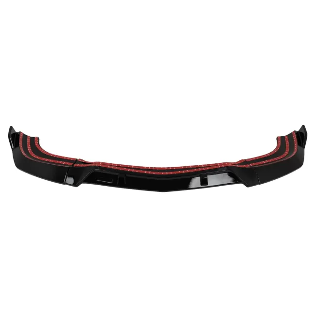 Front Bumper Lip suitable for Mercedes C-Class W204 S204 C204 Facelift (2011-2015) Piano Black