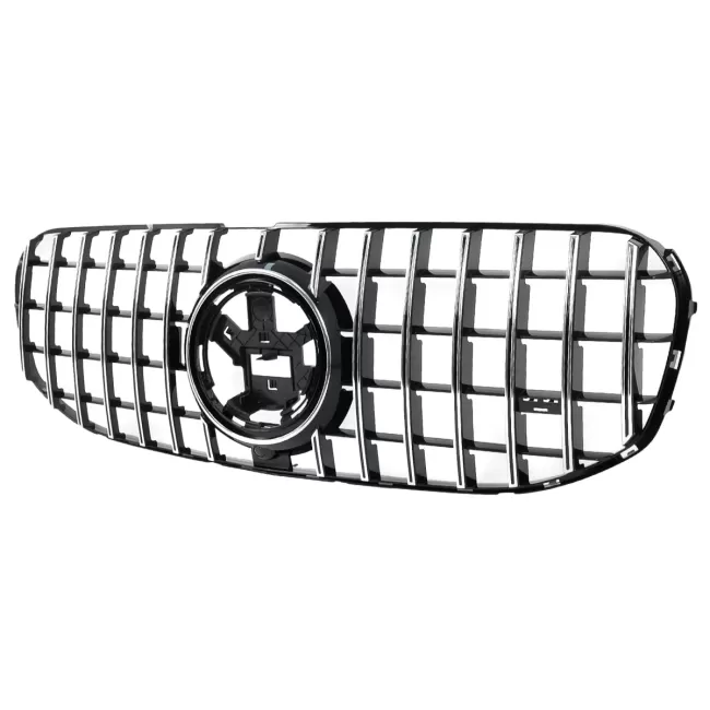 Front Grille suitable for Mercedes GLS SUV X167 (2019-2023) GT-R Panamericana Design Chrome