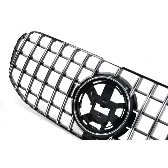 Front Grille suitable for Mercedes GLS SUV X167 (2019-2023) GT-R Panamericana Design Chrome