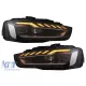 Full LED Headlights suitable for Audi A4 B8.5 Facelift (2012-2015) Dynamic Sequential Turning Light Black A4 B9.5 Design