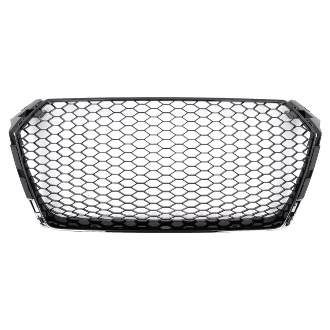 Front Grille suitable for Audi A4 B9 8W (2016-2018) Sedan Avant RS Design Glossy Black