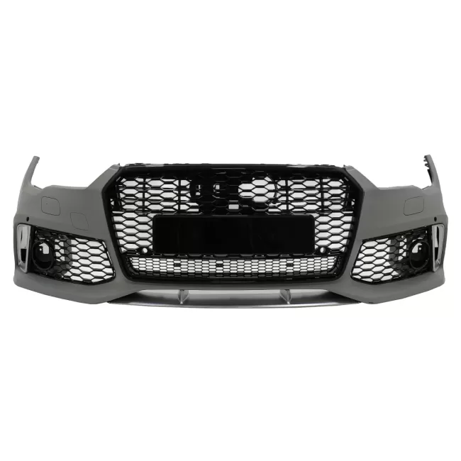 Front Bumper With Central Grille suitable for Audi A7 4G Facelift (2015-2018) RS7 Design