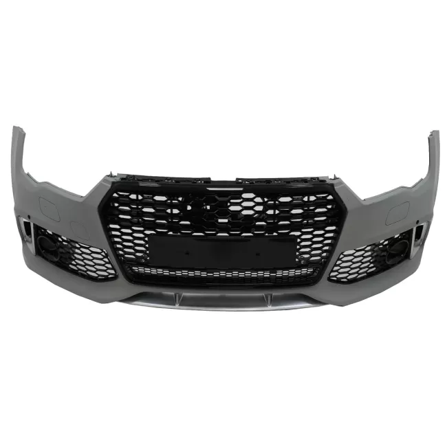 Front Bumper With Central Grille suitable for Audi A7 4G Facelift (2015-2018) RS7 Design