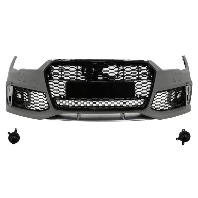 Front Bumper With Central Grille suitable for Audi A7 4G Facelift (2015-2018) RS7 Design