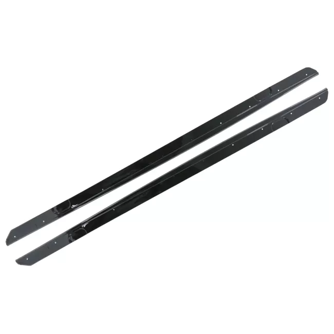 Side Skirts Lip Extensions suitable for BMW 2 Series F22 F23 Coupe Convertible (2014-Up) M-Sport Look Piano Black Add-on