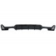 Rear Bumper Diffuser suitable for BMW 4 Series F32 F33 F36 (2013-2019) Coupe Cabrio M Design Twin Double Outlet Piano Black
